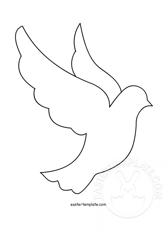 Peace Dove Template Printable Easter Template