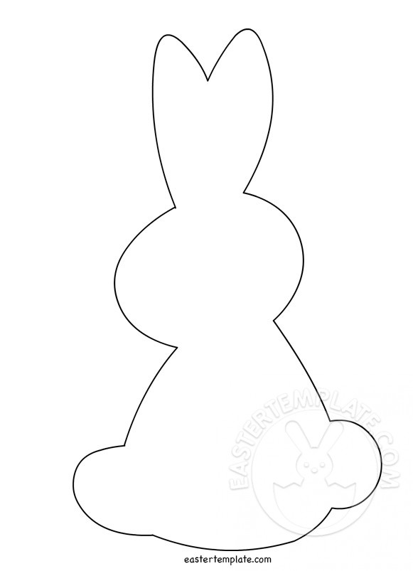 Easter Bunny Printable Template Easter Template