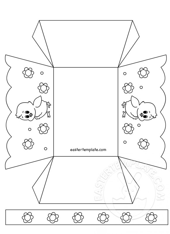 Paper Easter Basket Template Printable Easter Template