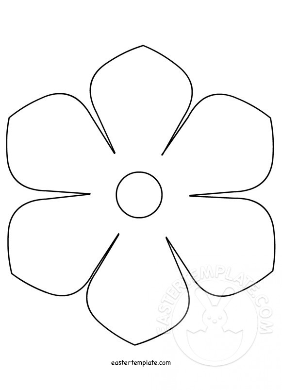 Printable Flower Template Easter Template