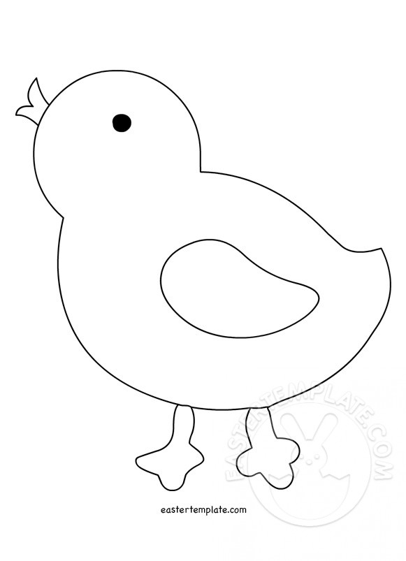 Free Printable Chick Template