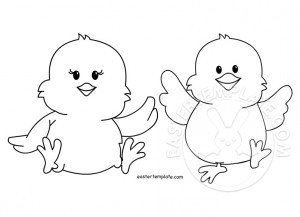 baby chick coloring pages free kindergarten - photo #17
