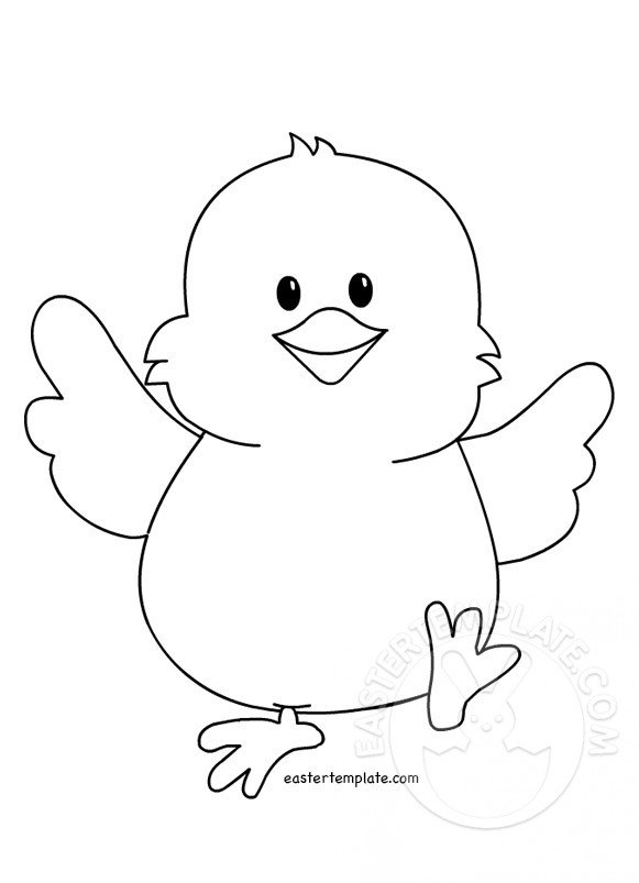 baby chicks coloring pages for easter - photo #6