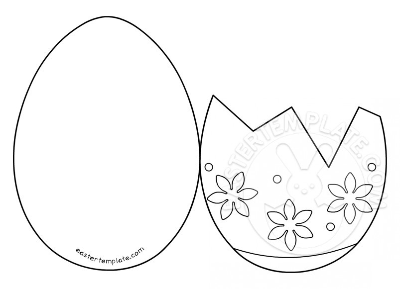 Easter egg card templates printable Easter Template