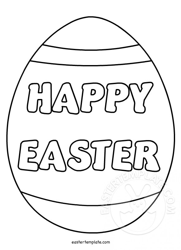 Easter Giant Egg coloring page | Easter Template