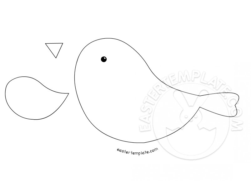 Spring Crafts Bird Template Easter Template