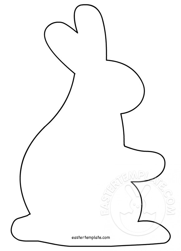 Easter Bunny Outline Printable