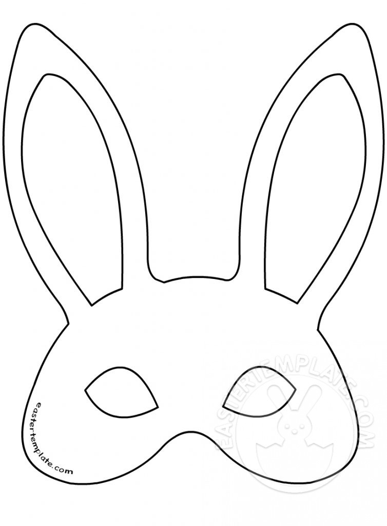 Easter bunny mask template Easter Template