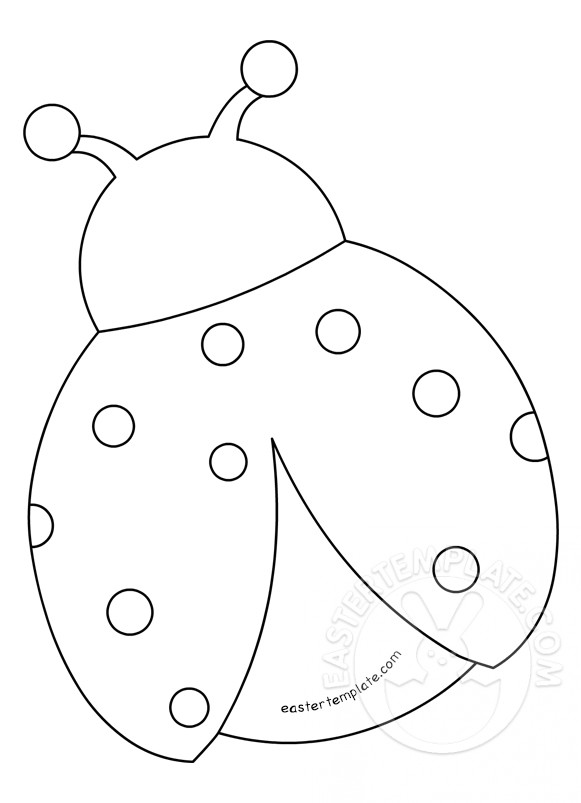 Felt Ladybug Template Printable Easter Template