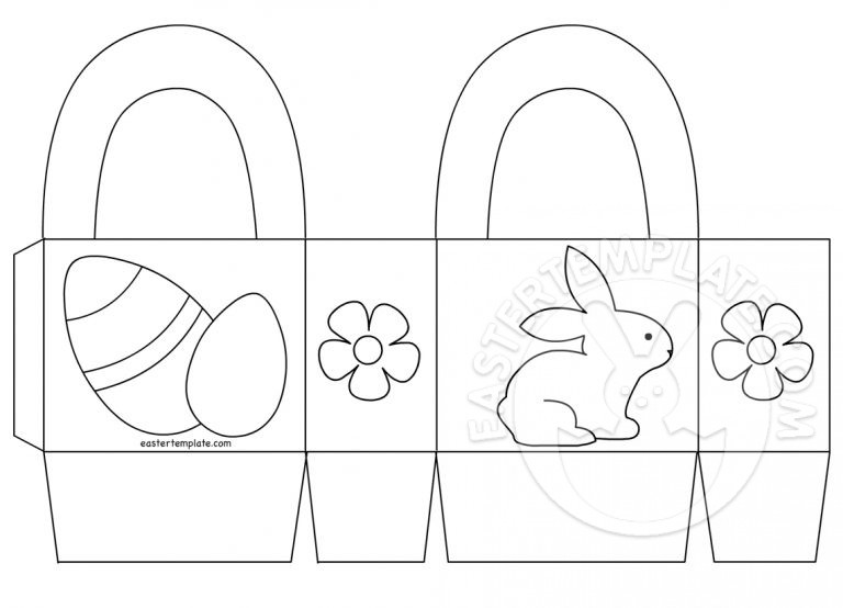Easter basket printable Easter Template