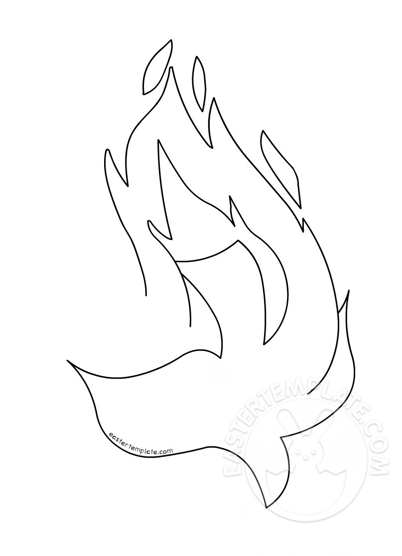 Holy Spirit Pentecost Dove coloring page Easter Template