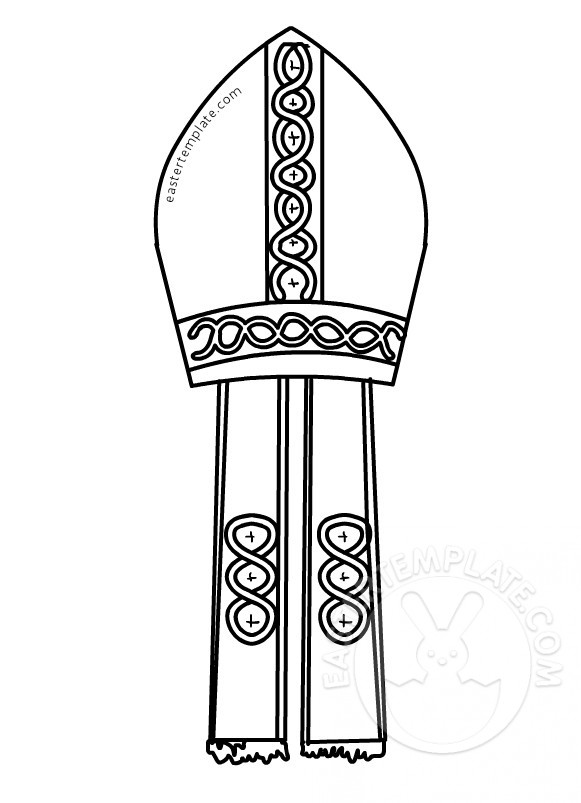 Printable Mitre Pope Template Easter Template