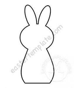 easter bunny silhouette craft