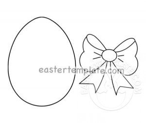 easter egg with bow