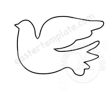 Holy Spirit Dove Template Printable Easter Template