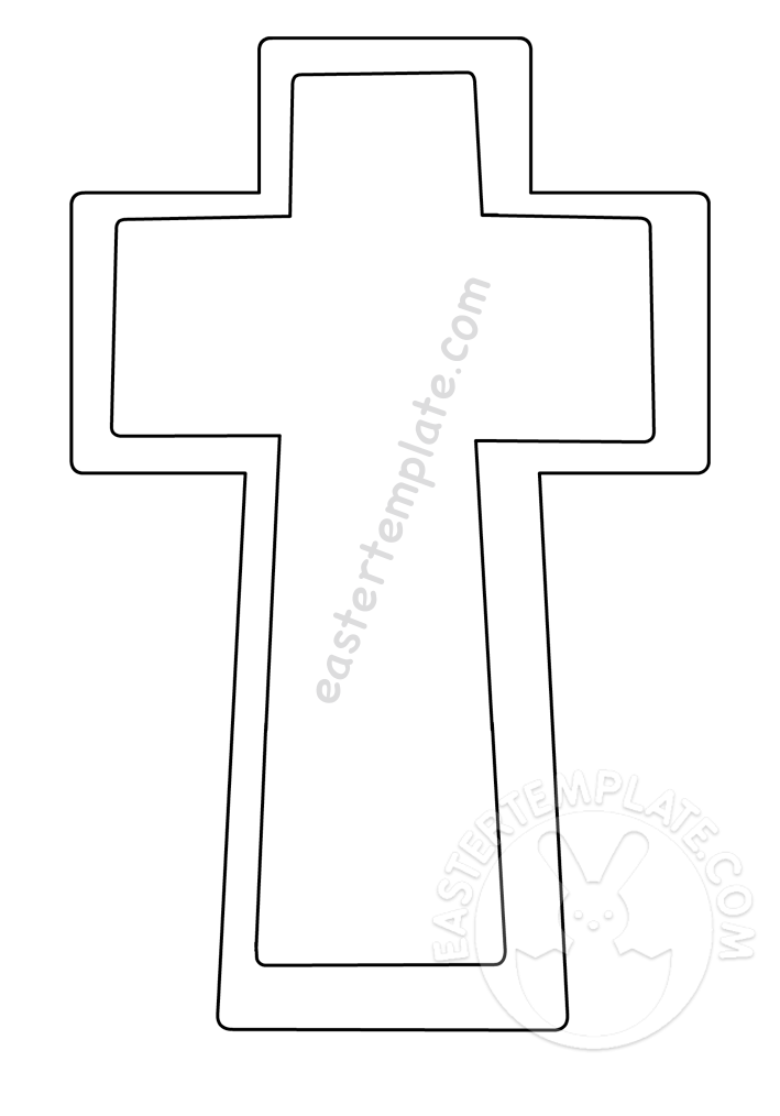 Free Printable Cross template Easter Template