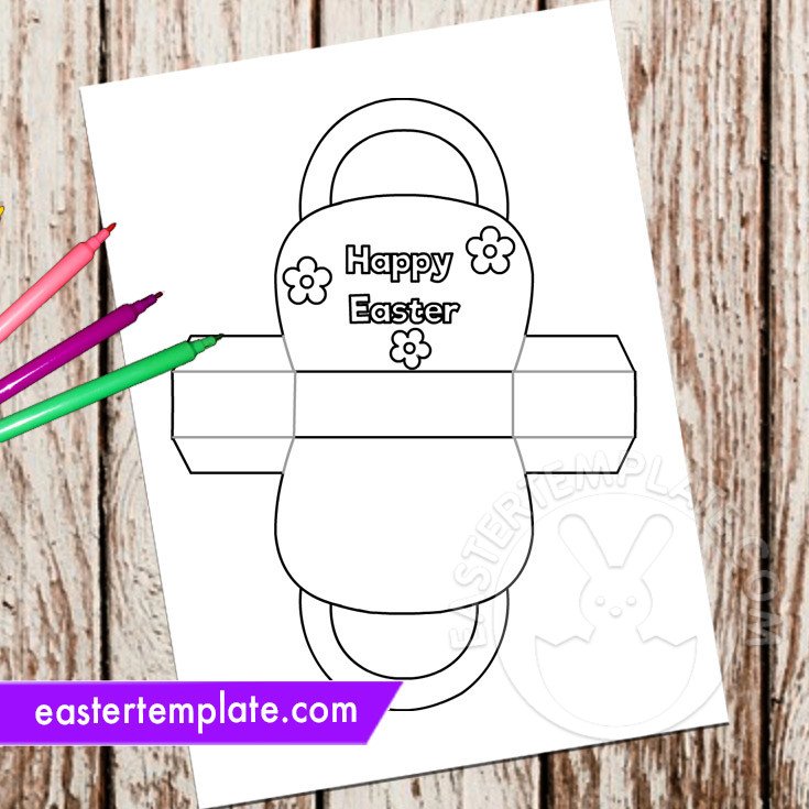 Free Easter Egg Basket Template Easter Template