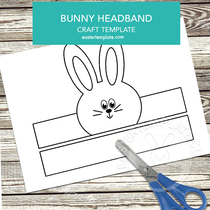 Bunny Headband template Easter Template