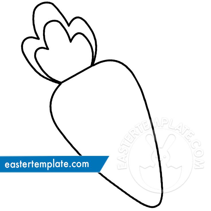 Carrot craft template Easter Template