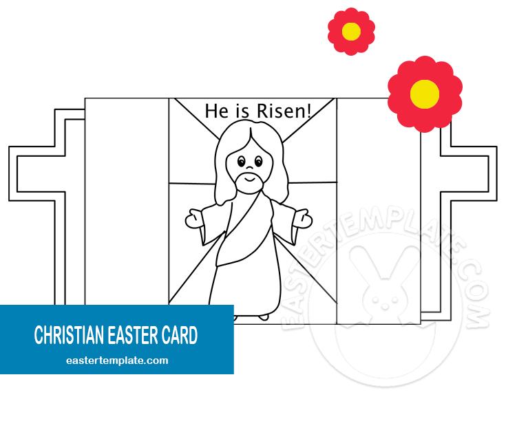 Printable Christian Easter Card Easter Template