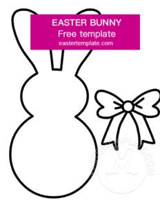 Easter Bunny Silhouette Craft Easter Template