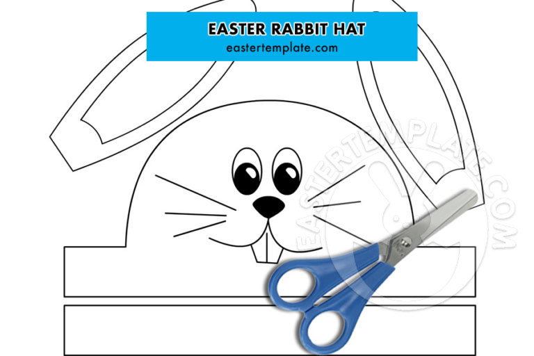 Easter rabbit hat template Easter Template