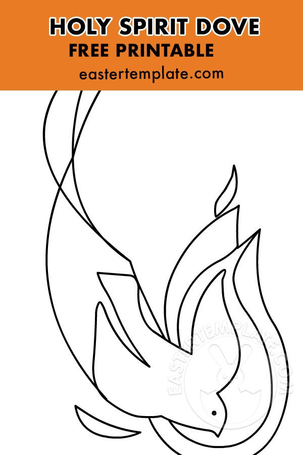 Holy Spirit Dove Printable Easter Template Holy Spirit Dove Printable Easter Template