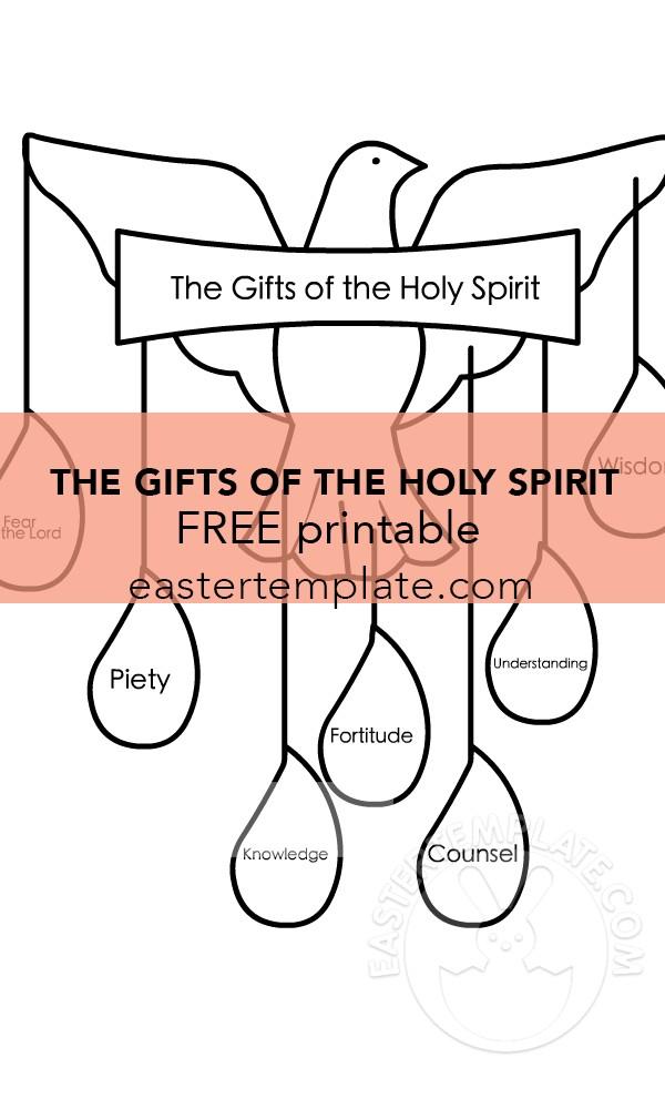 Pentecost Gifts of the Holy Spirit Easter Template