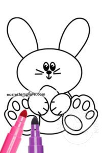 easter bunny coloring