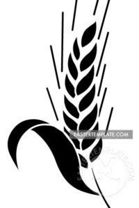 wheat stem silhouette