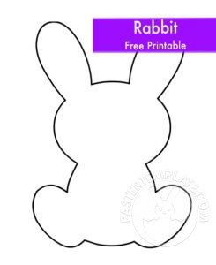 sitting rabbit shape