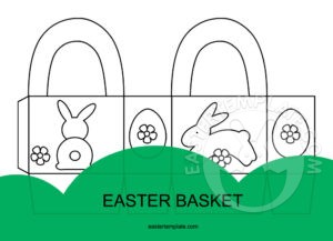 printable easter basket template