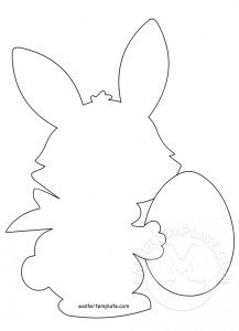 bunny egg template