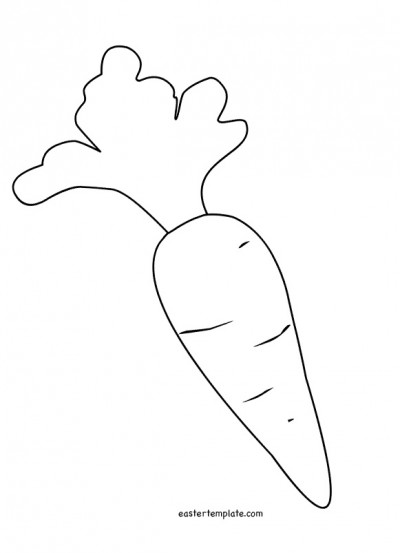 Printable Carrot Template | Easter Template