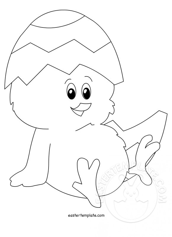 cracked egg coloring page