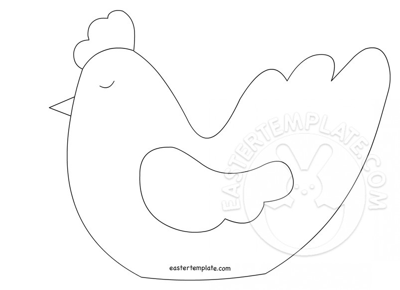 Chicken Crafts For Kids Easter Template