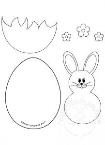 easter bunny egg template