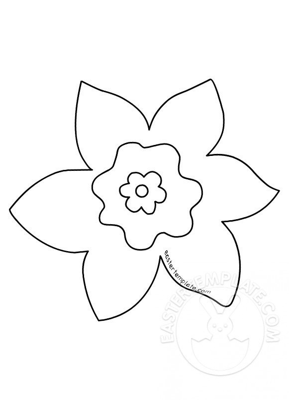 daffodil-design-in-black-and-white-easter-template