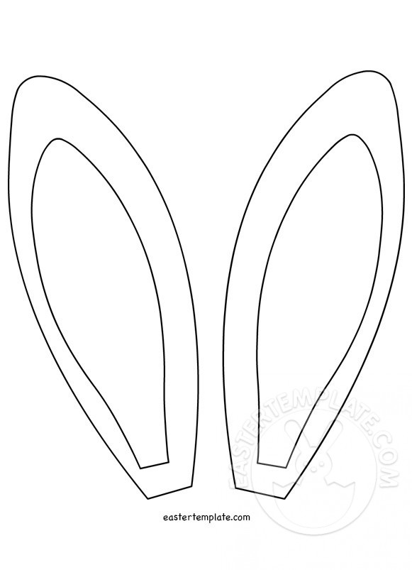 Easter Bunny Ears template Easter Template