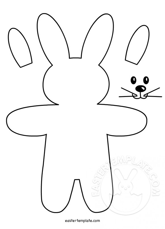 Printable Felt Bunny Pattern Printable World Holiday