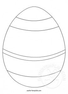 striped egg template