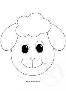 Easter Lambs Template - Easter Template