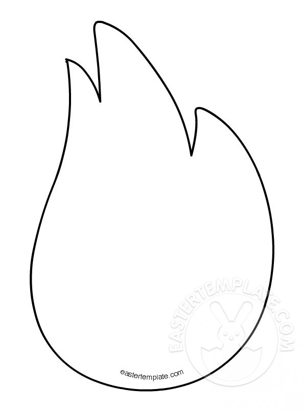 Holy Spirit Flame Template Easter Template