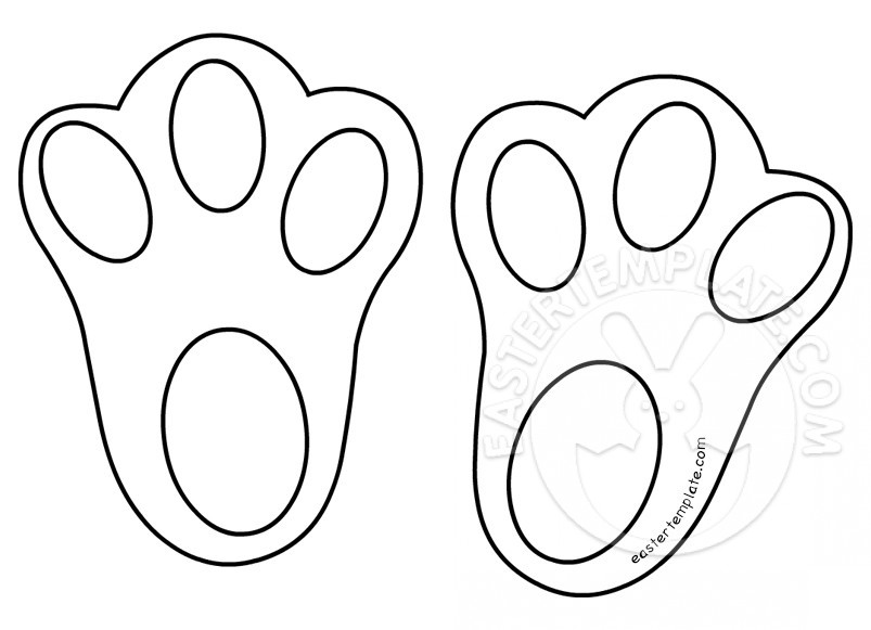 Printable Easter Bunny Feet