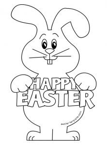 happy easter rabbit image