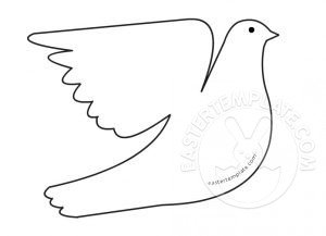 dove cut out template