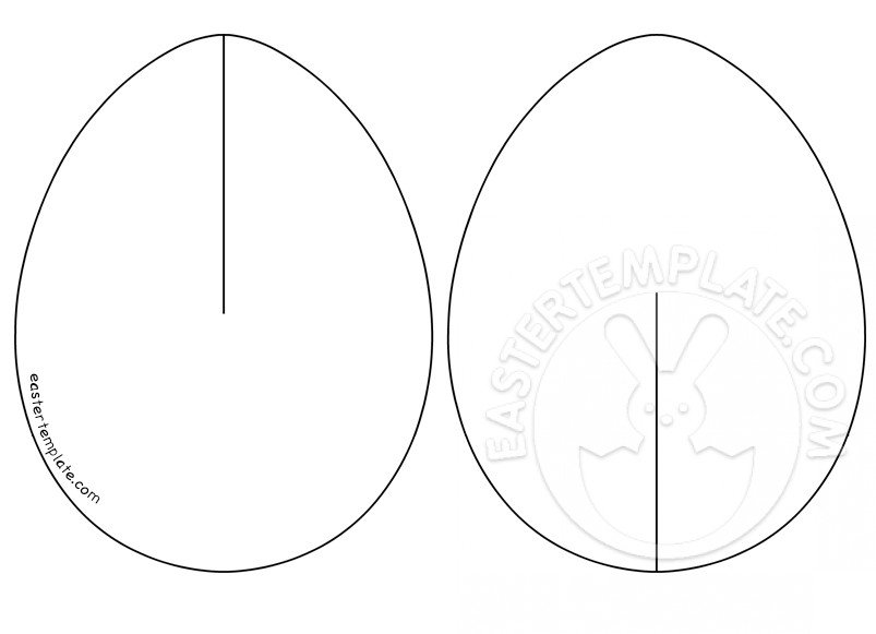 3D Paper Egg Template