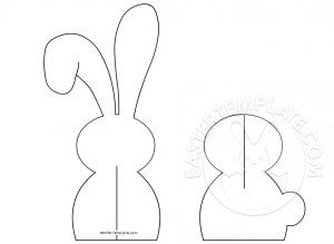 3d paper easter bunny
