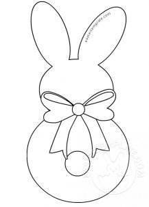 bunny bow clipart
