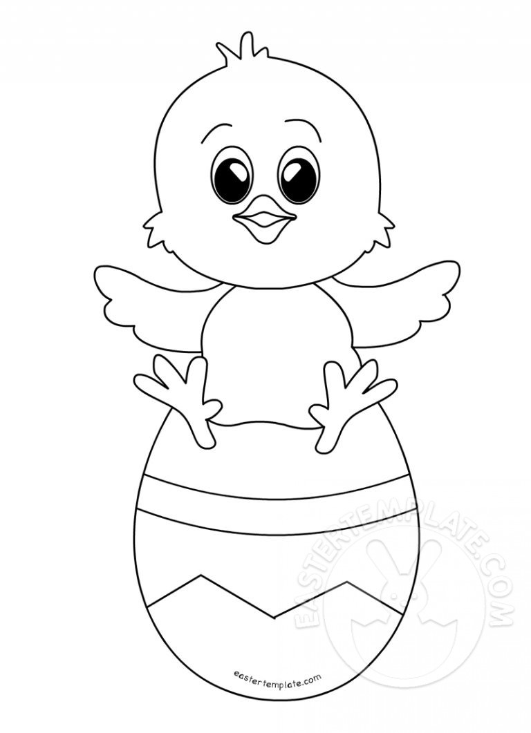 baby chick outline | Easter Template